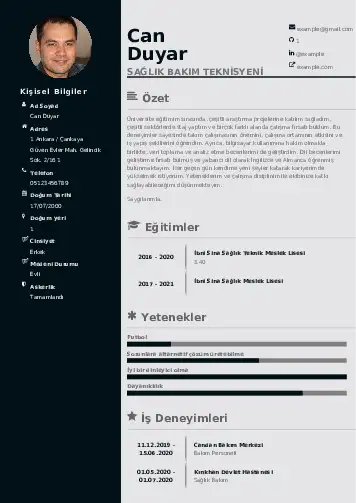 Hasta Bakıcı Cv Örnekleri cv indir